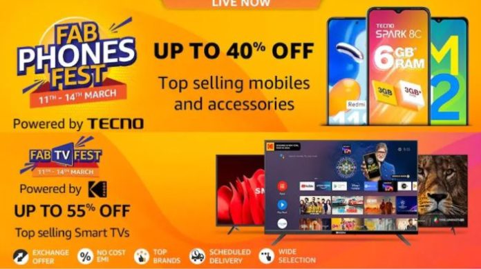 Amazon Phones, TV Fest sale : Up to 55% Discount on Mobile Phones & TVs!