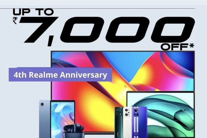 Realme Anniversary Sale: So much discount! Up to Rs 7,000 off on smartphones and TVs