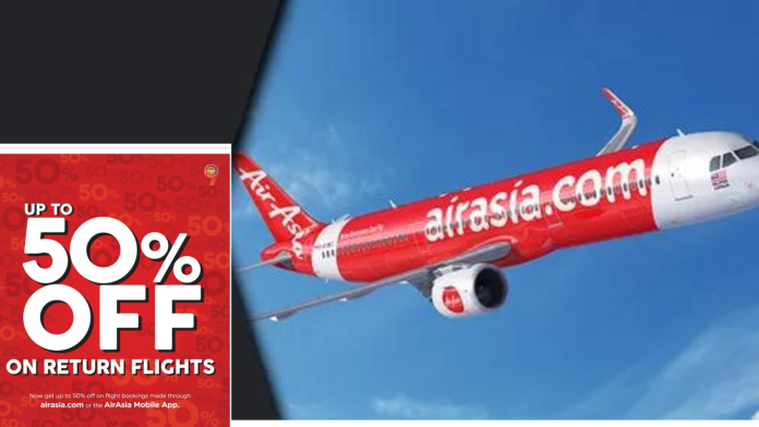 Flight booking Offer : AirAsia is giving up to 50% discount on flight booking, the benefit of the offer will be available till June 30