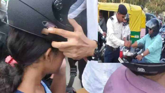 Traffic police cut challans after wearing helmet, know new traffic rule