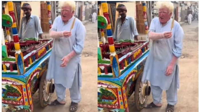 Viral Video: Man Resembling Donald Trump Sings & Sells Kulfi On Pakistan Streets