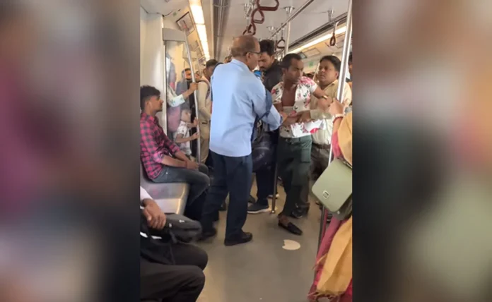 Viral Video: Slaps, Punches As Fight Breaks Out In Crowded Delhi Metro