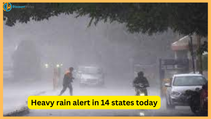 IMD Alert : Torrential rain in 14 states today, warning of storm in these areas, mild cold in Delhi...know the forecast