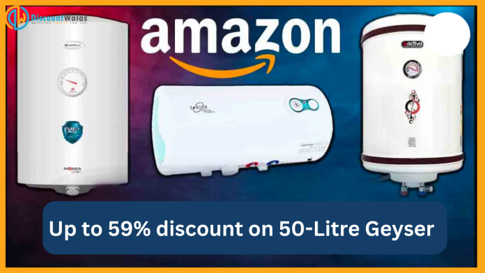 Best 50 leter Water Geyser : Great opportunity to buy 50-Litre Geyser! Up to 59% discount is available