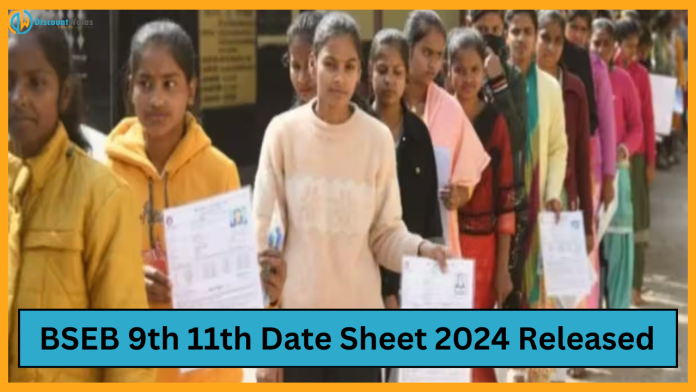 BSEB Datesheet 2024 : Bihar Board has released 9th and 11th class datesheet, see time table.