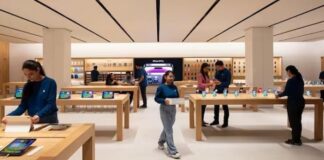 Apple Noida Opens: 5th India Store, Peacock-Themed Design