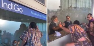 Chaos Goes Viral: Foreigner Climbs IndiGo Counter