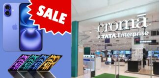 Croma Everything Apple Sale: iPhone 16 from ₹35,991, MacBook Air M4 from ₹59,320