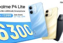 Realme P4 Lite 5G debuts in India with a 6,300mAh battery