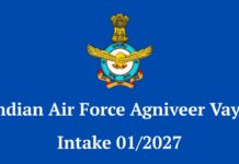 IAF Re-Opens Agniveer Vayu Intake 01/2027 Registration