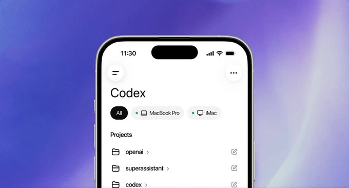 image (11) OPENAI BRINGS CODEX AGENT TO CHATGPT MOBILE APPS