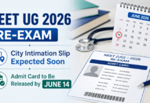 NTA to Release NEET UG 2026 Re-Exam City Slip Shorty: Step-by-Step Download Guide