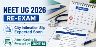 NTA to Release NEET UG 2026 Re-Exam City Slip Shorty: Step-by-Step Download Guide