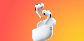 Siri Gets Eyes: Apple Slate Camera-Equipped AirPods and Upgraded Foldable for Late 2027 A sleek pair of white wireless earbuds with elongated stems resting on a clean minimalist surface under soft studio lighting.