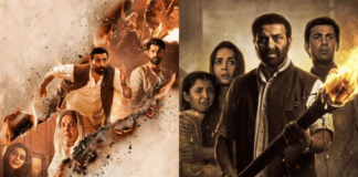 Batwara 1947 Teaser: Sunny Deol Returns to the Partition Era in Aamir Khan’s Emotional Historical Drama A dramatic cinematic teaser frame depicting a historical train platform covered in thick steam and shadows, evoking a intense mid-century period aesthetic.