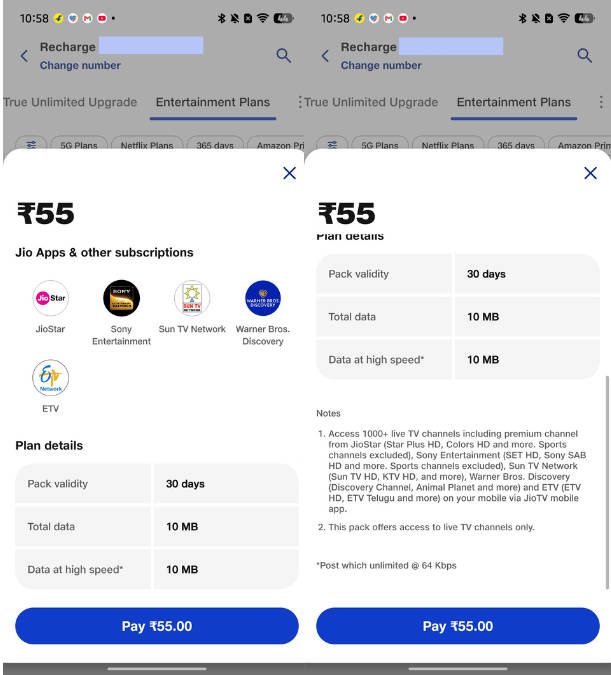 JioTV-Pro-Rs-55-plan Jio Rs 55 JioTV Pro pack channel list details