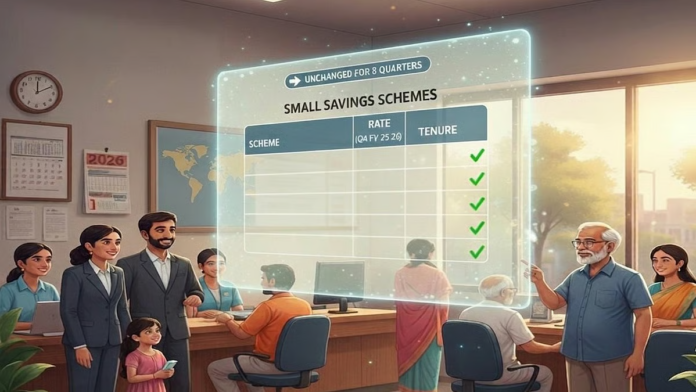 Small-savings Small savings scheme interest rates Q2 2026