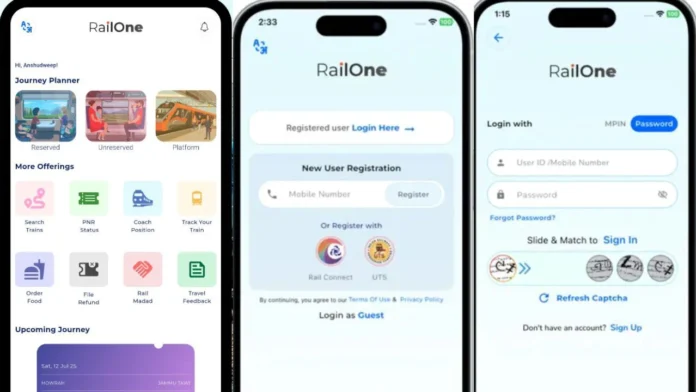 Indian Railways digital ticket rules Rail One app screenshots invalid